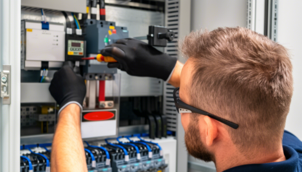 професионален електротехник за подмяна на електрическа инсталация